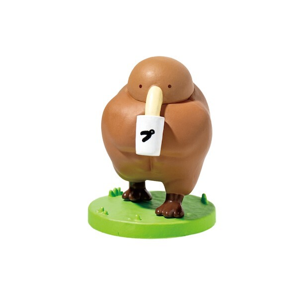 Capsule Toy Muscular kiwi -No flying, so we worked out.- figure