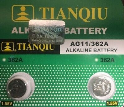 4 x TIANQIU AG11 362A SR720 SR721SW LR721 SR58 362 361 Button Battery Brand New 