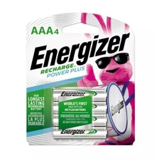 Energizer Recharge NiMH AAA 1.2 V 850 mAh Rechargeable Battery NH12BP4 4 pk