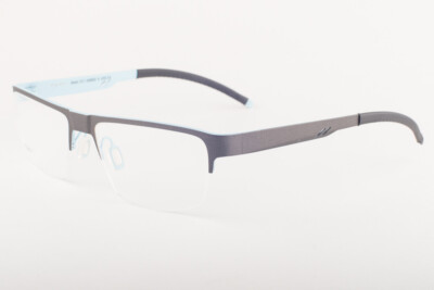 Orgreen GECKO 341 Matte Gray / Matte Light Blue Titanium Eyeglasses 53mm