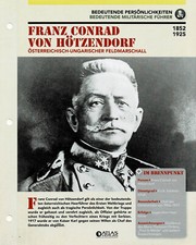 Franz Conrad von Hötzendorf / Austriacko-Węgierski marsz polowy. - kartka informacyjna
