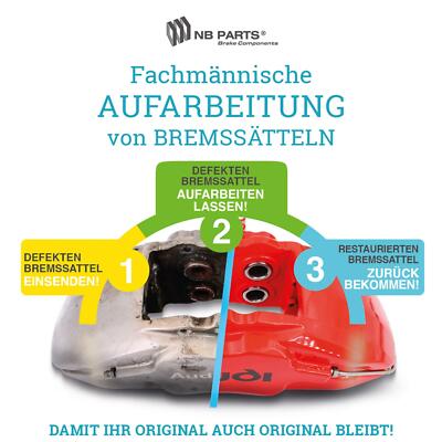 Aufarbeitung Bremssattel Alcon Ceramic Bremse vorne für Audi A6 C6 RS6 Q7 4LB