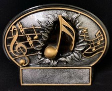 Music 7 1/4" Burst Thru Resin Trophy