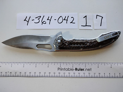 CRKT IKOMA FOSSIL 5470 RARE NICE CLEAN GREAT SHAPE SHARP $59 OR OBO MAY WIN