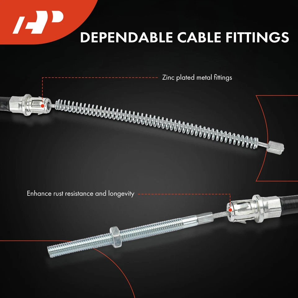 Cable de freno de estacionamiento trasero 2 piezas para Chevy Express 1500 2500 GMC Savana 1996-2002 Foto 4 de 4