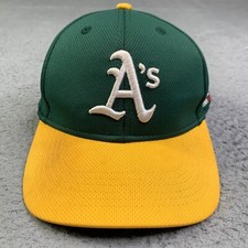 Oakland A's Athletics Baseball Hat Youth Team MLB Strap Back Green Adjustable