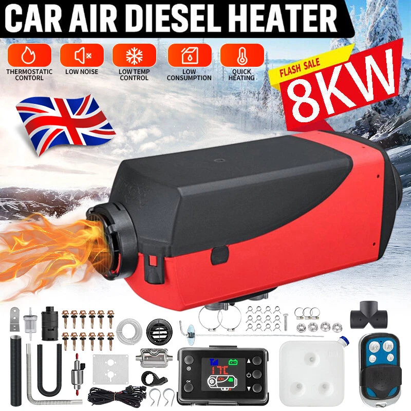 12V Air Diesel Night Heater 8KW Remote LCD For Car Truck Motor Boat Home UK  | eBay