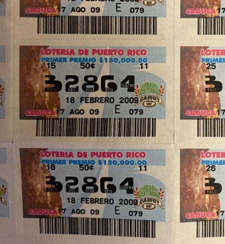 Puerto Rico 2009, Billetes Loteria PR, CAMUY CIUDADES BICENTENARIAS, hoja de 50