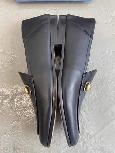 Authentic GUCCI MENS Jordaan Horsebit Black Leather Slip On Loafers Sz 7UK - Picture 5 of 14