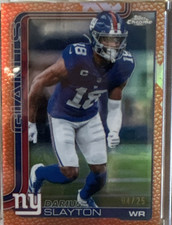 Topps 2025 Chrome Pigskin Refractor Darius Slayton New York Giants /25