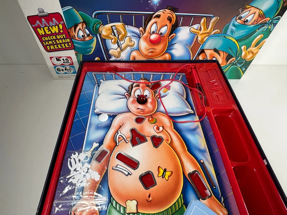 MB Games Operation Funny Skill Game Cavity Sam Steady Hands 6+ Family - Image 3 of 4