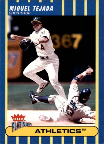 2003 Fleer Platinum Miguel Tejada #161 card