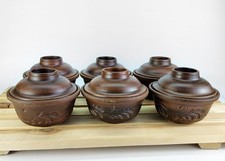 Keramiktopfset 6St Topf Auflauftöpfe Gartopf Kochtopf Keramiktöpfe 0,5 L