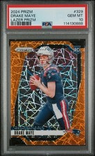 ‼️CHASER‼️Drake Maye Rookie 2024 Panini Prizm Lazer Prizm (RC) PSA 10 READ DESC