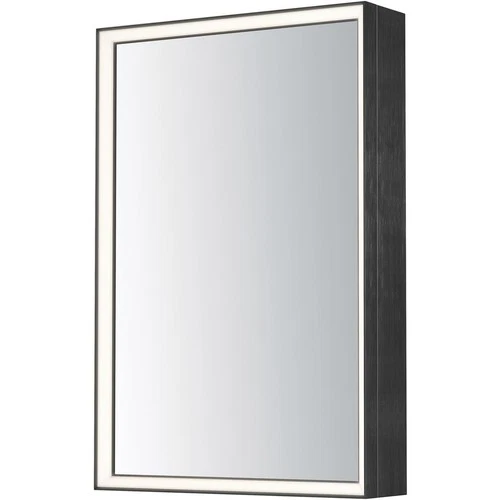 ET2 Contemporary Lighting E42065-BBK Bevel Wall Mirror Brushed Black - Picture 1 of 2