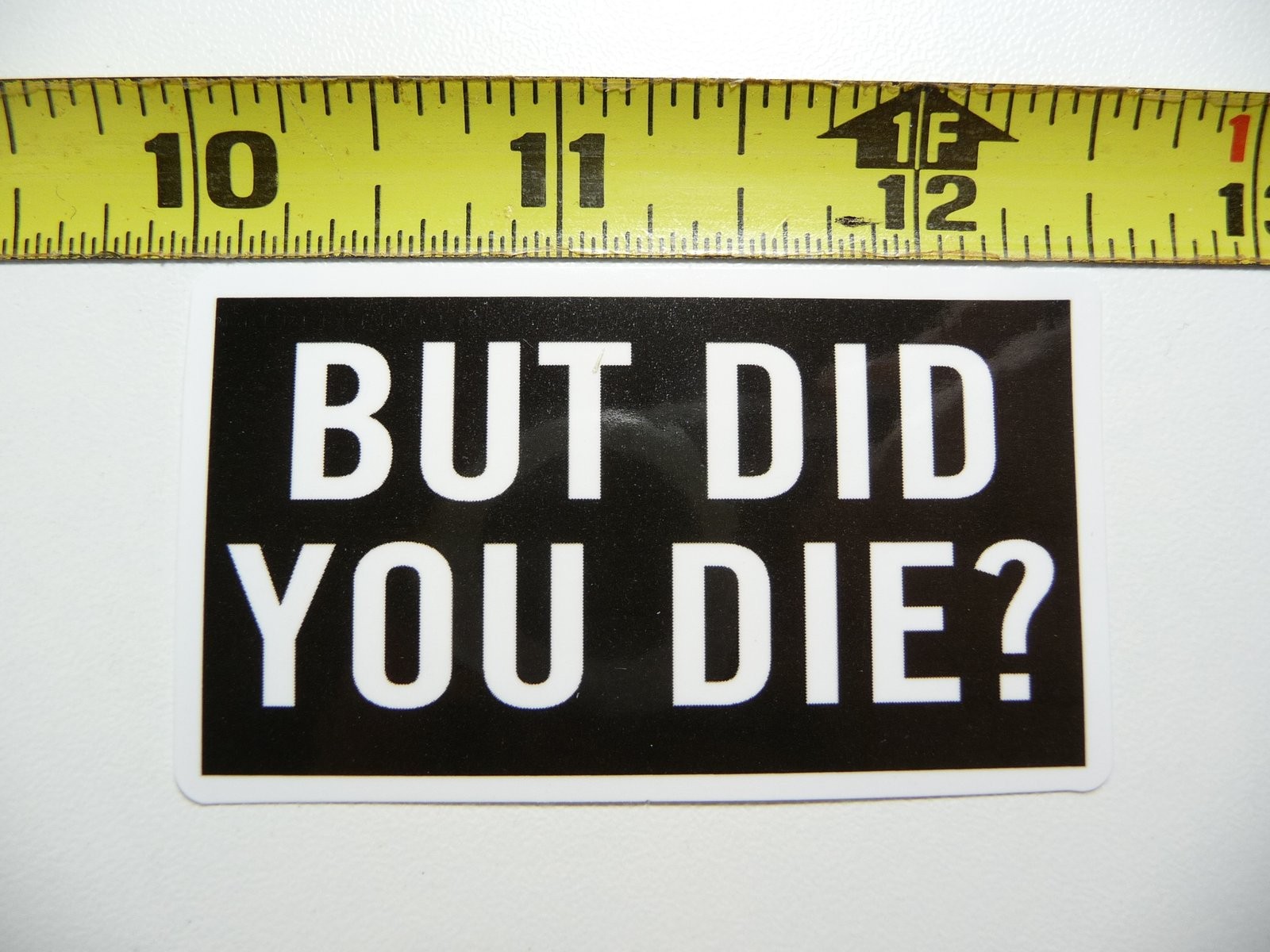 Fitness Gym Motivational BUT DID YOU DIE Sticker for Weightlifting