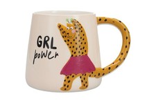 GRL POWER LEOPARD MUG - Home