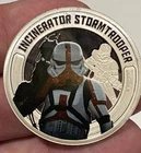Star Wars Incenerstion Storm Trooper 1oz .999 Silver Coin. Very Hard To Find