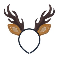Reindeer Antlers Headband Women Deer Ears Costume Christmas Party Favor Hallowen