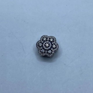 Charm Pandora Argento Sterling Cristallizzato Floreale 2 7g