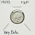 1924 S Silver Mercury Dime XF