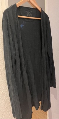 Hemp Age Robe XL luftig schwarz / anthrazit Bio GOTS Kleidung