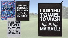 Scale Wear Design Funny Golf Towel I Use This to 14" x 20", Black