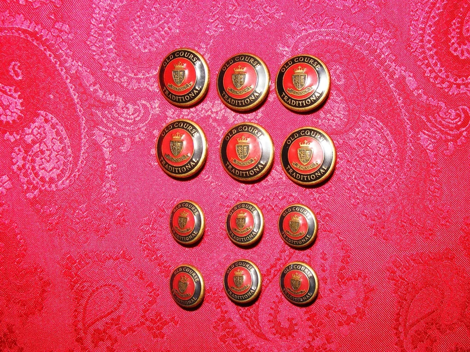 HOME OF GOLF OLD COURSE AT ST ANDREWS SCOTLAND REPLACEMENT DB BLAZER BUTTON SET - Image 4 of 4
