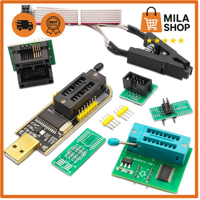 USB Programmer CH341A SOIC8 SOP8 Test Clip EEPROM BIOS 1,8V Adapter 24 25 Serie