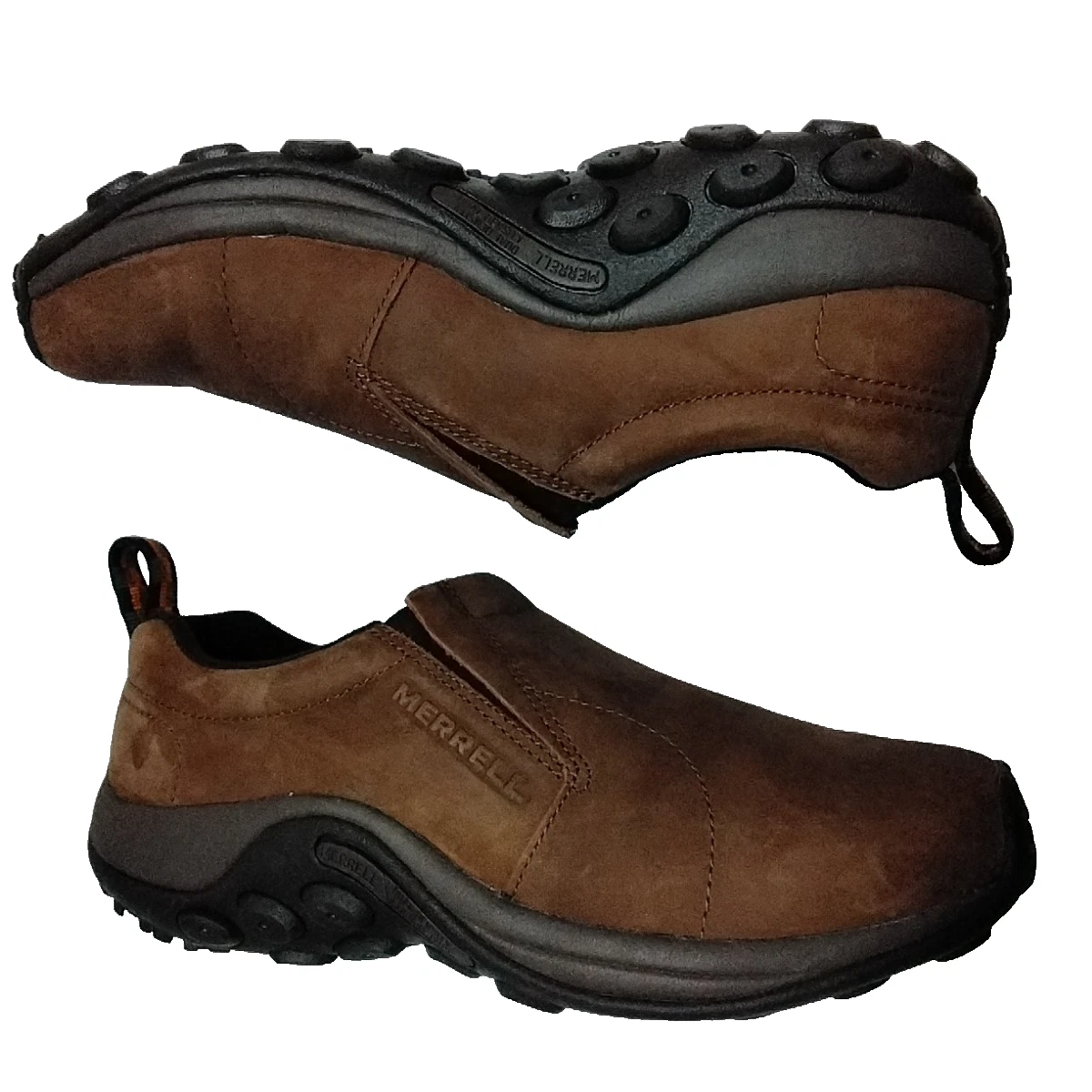 Merrell Leather Upper Casual Shoes Jungle Moc for Men for  display picture 1