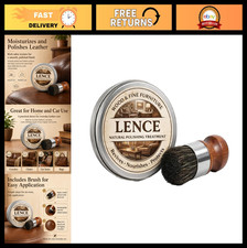 Leather Care Salve Moisturizer for Couches, Furniture - Includes Brush, Polish