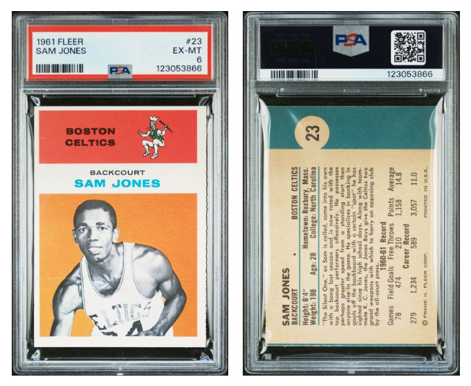 1961 Fleer Sam Jones RC Rookie #23 PSA 6 EX MT