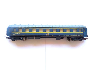 Voiture Jouef Voyageurs Voiture Sleeping Car CIWL 3933 Bleu/Gris Référence 862 - Photo 1/4