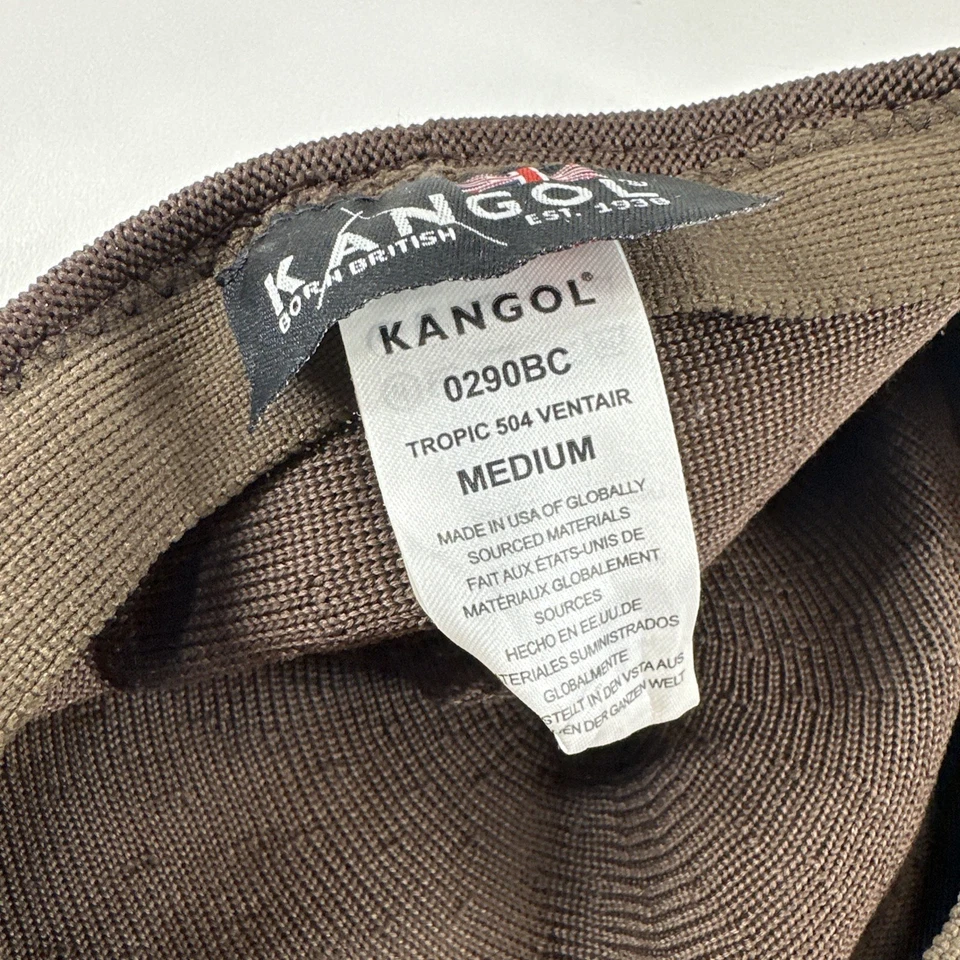 Gorra Kangol Newsboy Hombre Mediana Marrón Tropic 504 Ventair Cabbie Foto 3 de 3
