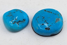 Kingman Turquoise Cabochon Gemstone jewelry Supply 2 gemstones 20 ct