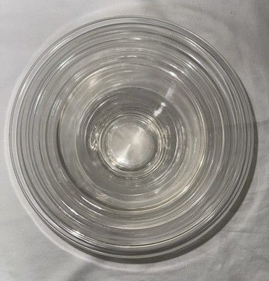 Vintage Set Of Clear Nesting PYREX Bowls # 322, 323, & 325 Clear