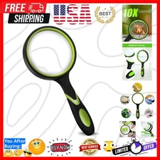 Magnifying Glasses, Magnifying Glass 10X Handheld Reading Magnifier for Senio...
