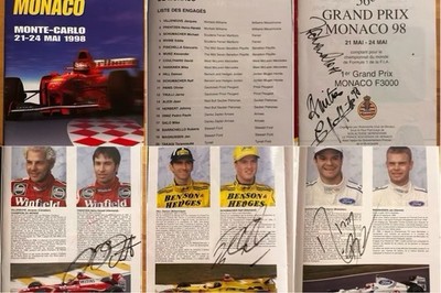 Grand Prix de Monaco 1998   Offizielles Programm signiert Formel 1, Sammlerstück