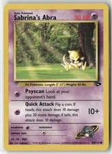 Sabrina's Abra 94/132 Common Gym Challenge Pokemon Unlimited LP