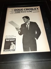 Doug Crosley Come Back To Me Rare Original Promo Poster Ad Framed