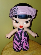 NEW HANDMADE 2PC ZEBRA PRINT PINK & BLACK JUMPSUIT FOR BRATZ BIG BABYZ DOLL...