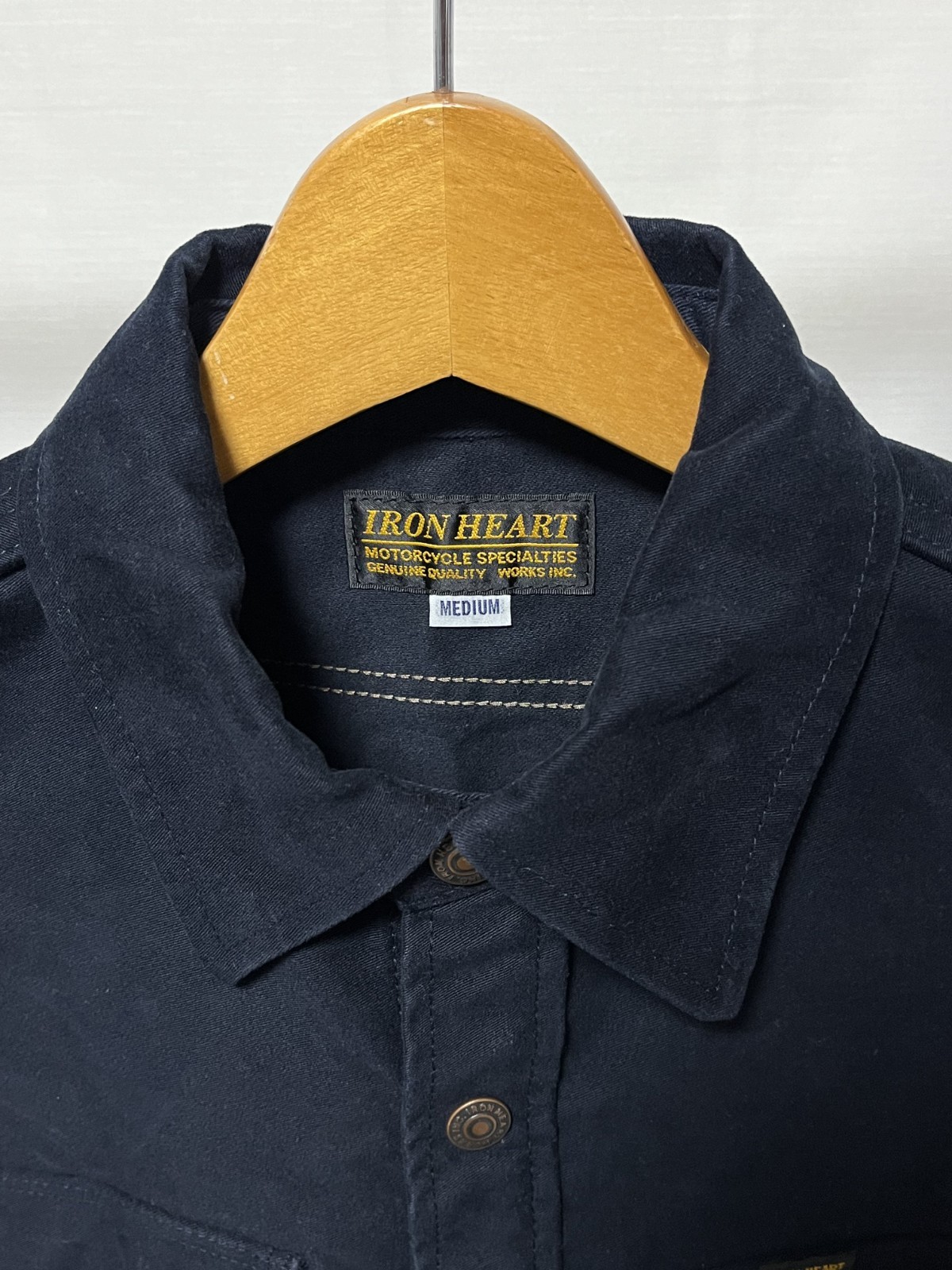 Rare IRON HEART IHSH-216 Heavy Moleskin CPO Shirt Jacket M image 3