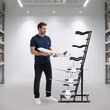 6 Tiers Airplane Model Storage Rack Model Display Holder RC Model Aircraft Stand