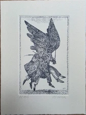 Antonio POSSENTI, Acquaforte cm. 20x15 (p. inc cm. 14x9) anno 1981 es. 42/65