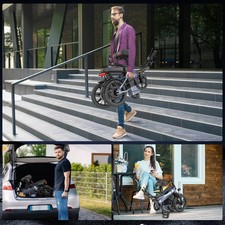 AOVOPRO Folding Electric Bike for Adults Teens, 22MPH 40Miles Long Range EBike