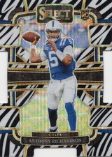 Anthony Richardson Rc Die-cut Zebra Prizm 43 - 2023 Panini Select