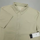 Nike Men’s 24.7 Dri-FIT Perfect Stretch Snap Button Shirt Khaki HQ6958-253 $85