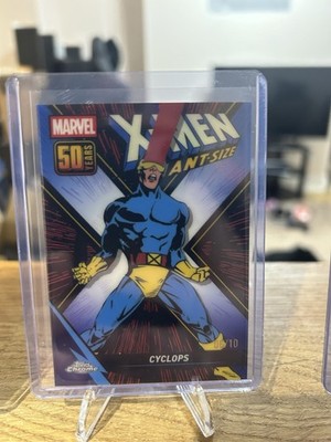 Topps Chrome Marvel Comics Cyclops X-Men Giant Size 50th Anniversary #XM-10 /10