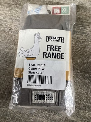 Duluth Trading Free Range Boxer Brief Mens XL Pewter Organic Cotton Stretch