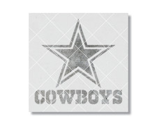 Cowboys Stencil - Mylar Craft Art Template